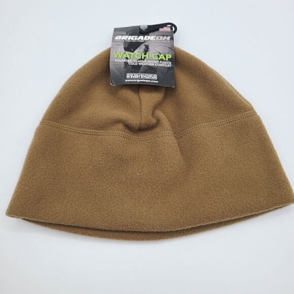 NWT Military Coyote Brown Polartec Classic Micro Fleece Watch Cap Beanie - Picture 1 of 4